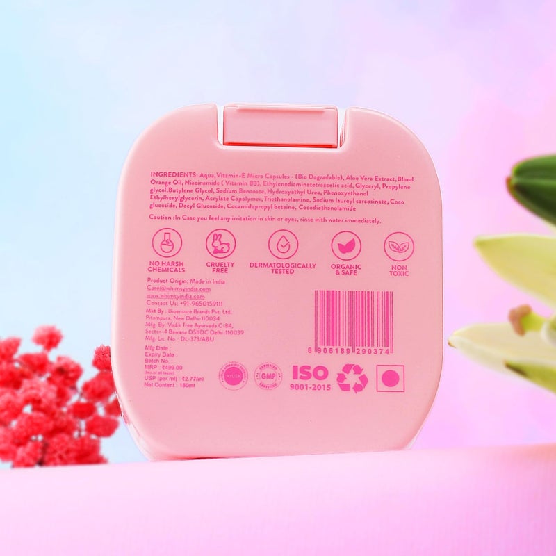 Whimsy Beauty Vitamin E Face Cleanser for Girls Kids and Preteens Gentle Daily Face Wash with Aloe Vera Blood Orange and Niacinamide 180 ml - Image 4