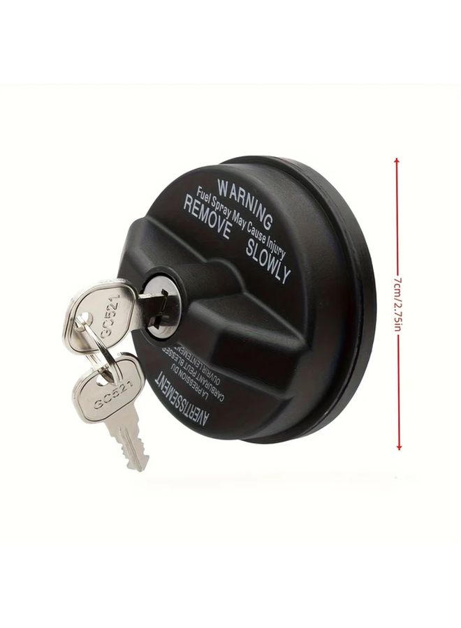 Black Locking Gas Cap for Jeep Dodge Ram Cherokee Wrangler Liberty Compass Models - Image 5