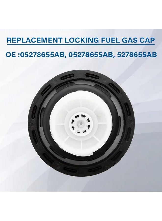 Black Locking Gas Cap for Jeep Dodge Ram Cherokee Wrangler Liberty Compass Models - Image 3