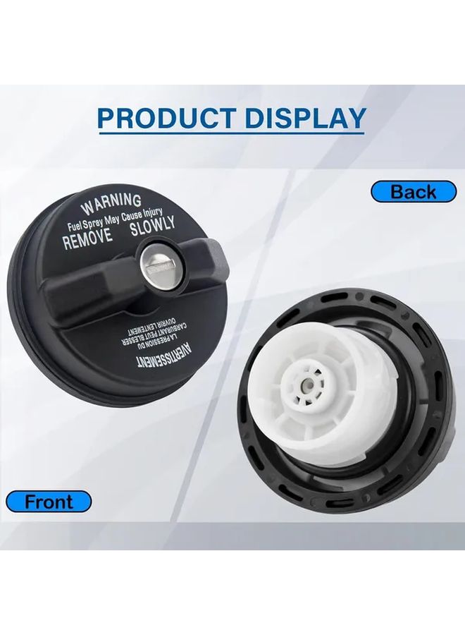 Black Locking Gas Cap for Jeep Dodge Ram Cherokee Wrangler Liberty Compass Models - Image 4