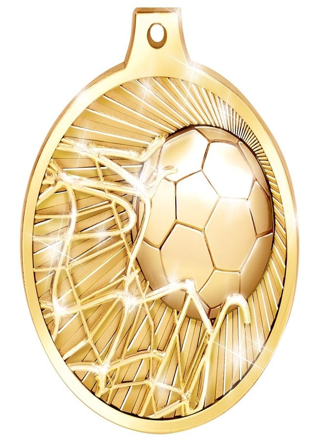 Crown Awards ميداليات كرة القدم، ميداليات ذهبية مع شريط للرقبة، جوائز الميداليات الذهبية لكرة القدم وكرة الفوتبول لفرق كرة القدم والبطولات والدوريات والمشاركة - Image 3