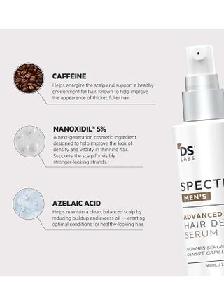Spectral Men's (Dnc-n) Hair Density Serum With Nanoxidil® 5% - Lightweight Leave-In for Fuller Looking, Thicker Looking Hair, Fast Absorbing, Non-Greasy, For All Hair Types 60ml - view 2