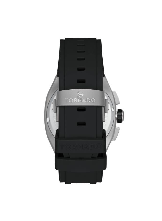 TORNADO Men's Rubber Strap Chronograph Watch T26102-XRBB - 42mm mm - Image 4