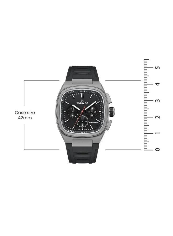 Tornado  Men's Rubber Strap Chronograph Watch T26102-XRBB - 42mm mm for Men | Best Price UAE