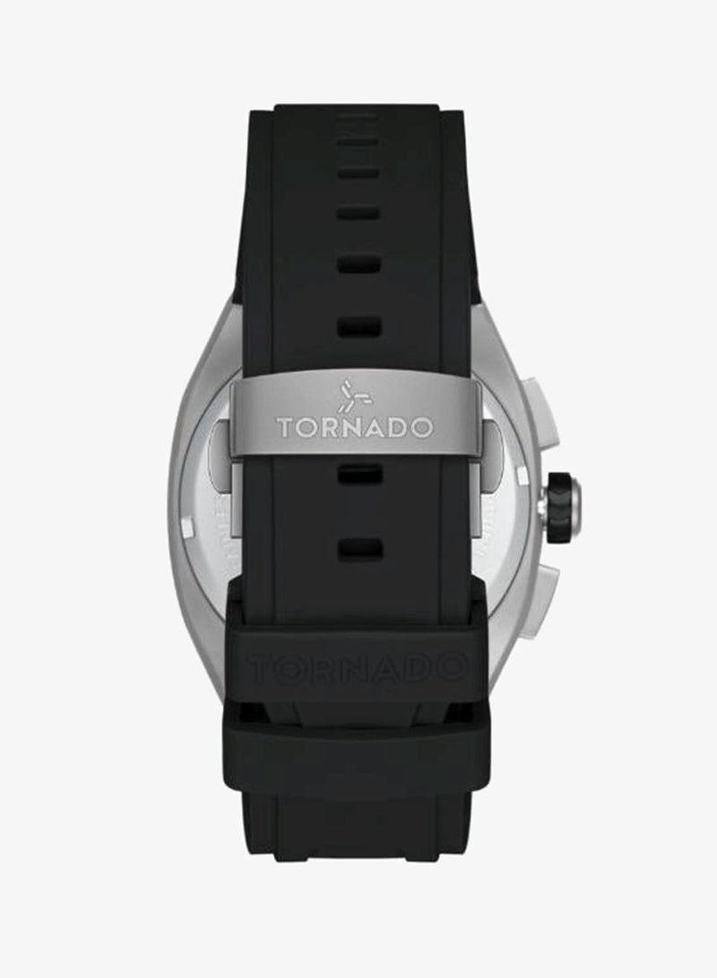 TORNADO Men's Rubber Strap Chronograph Watch T26102-XRBB - 42mm mm - Image 4