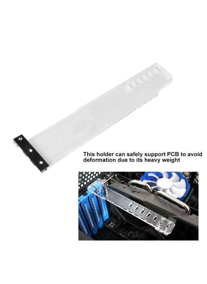 Thoraya Full Coverage Graphics Card Block for PCB PMMA Acrylic Load-bearing Graphic Card Holder  - Image 5