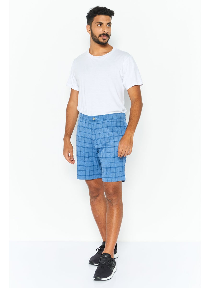 Tailorbyrd Men Sportswear Fit Golf Short, Blue  - Image 2