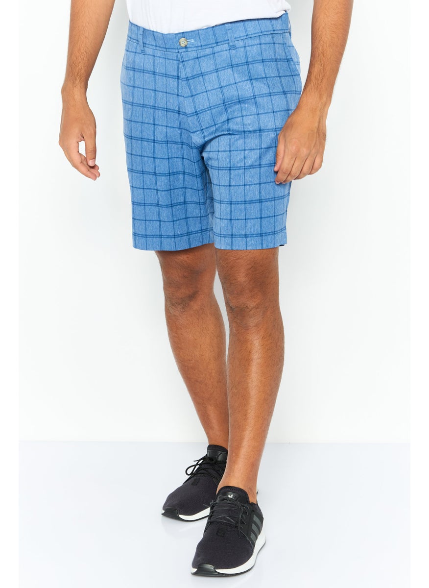 Tailorbyrd Men Sportswear Fit Golf Short, Blue  - Image 1