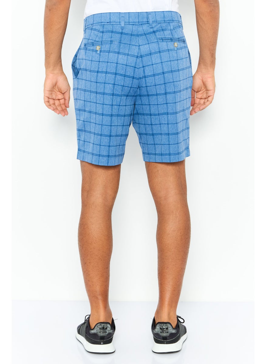 Tailorbyrd Men Sportswear Fit Golf Short, Blue  - Image 3