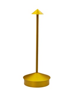 Levin Germany LEVIN Cordless LED Table Lamp, USB Rechargeable & Dimmable, 360° Shadowless Lighting, 3 Color Modes, Portable Aluminum Acrylic Lamp for Home, Garden, Restaurant, and Hotel, 5W, Gold, 1-Year Warranty  - Image 1