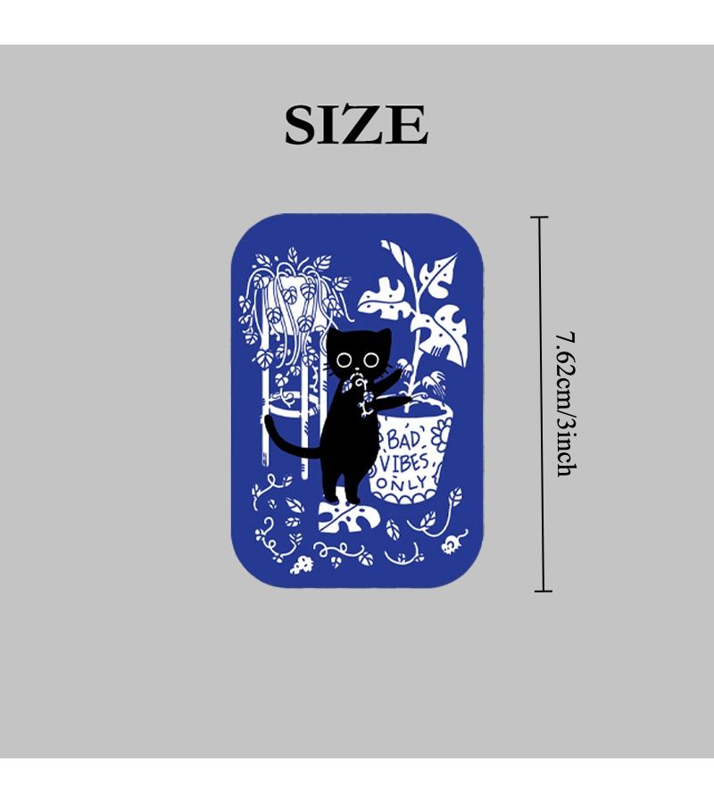 Nothing But Negative Energy Cat Vinyl Sticker 1pc High Quality for Laptop Bottle - Image 2