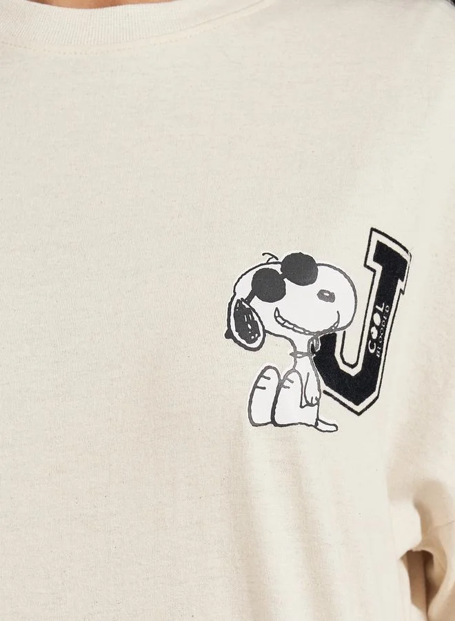 Styli Oversized Peanuts Cool Blooded Graphic T-Shirt
