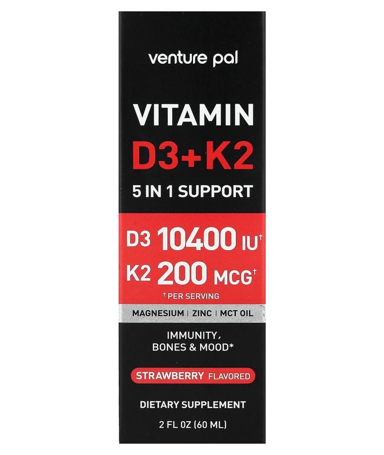 Vitamin D3 + K2 Strawberry 2 fl oz (60 ml)