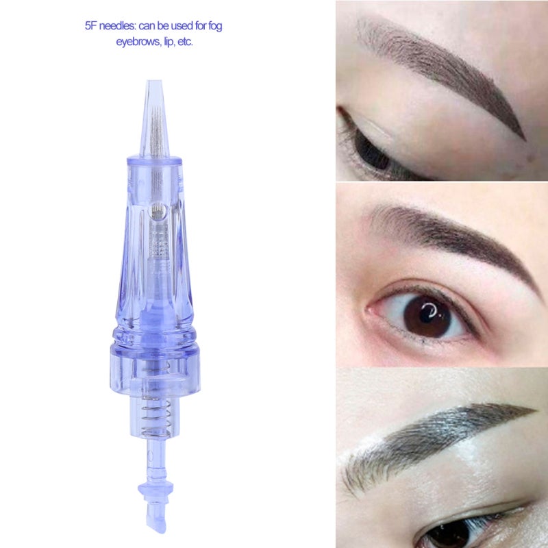 Disposable Microblading Needles: Stainless Steel & Silicone One-Piece Design - Smooth Spring, Independent Hygienic Packaging Semi Permanent Eyebrow Tool for Eyebrow, Eyeliner, Lip Tattoo Artists - Image 3
