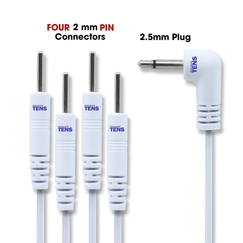 Discount TENS Brand - Replacement Lead Wires, Port Doubler, 2.5mm Plug to Four 2mm Pin Connectors - (Pack of 2) - Image 4