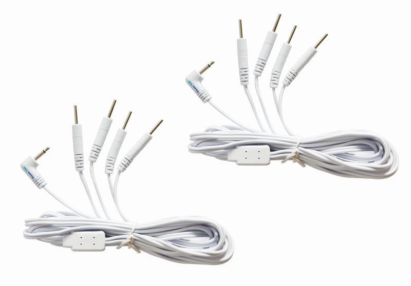 Discount TENS Brand - Replacement Lead Wires, Port Doubler, 2.5mm Plug to Four 2mm Pin Connectors - (Pack of 2) - Image 1