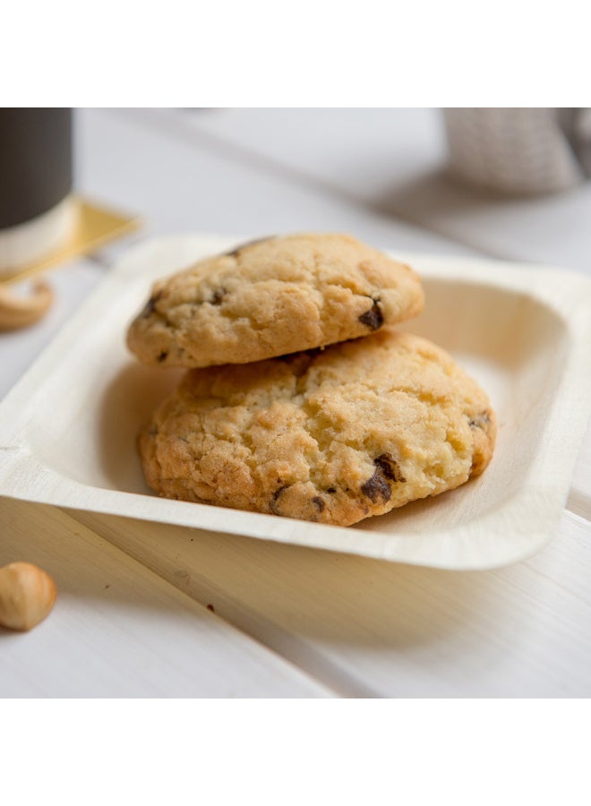 Restaurantware أطباق خشبية بحجم 4.5 × 4.5 بوصة، 200 طبق خشبي دائري قابل للتصرف - متين، مستدام، أطباق عشاء من خشب الحور، مقاوم للدهون، للحفلات، الولائم، الفعاليات المجهزة أو حفلات الزفاف - Image 3