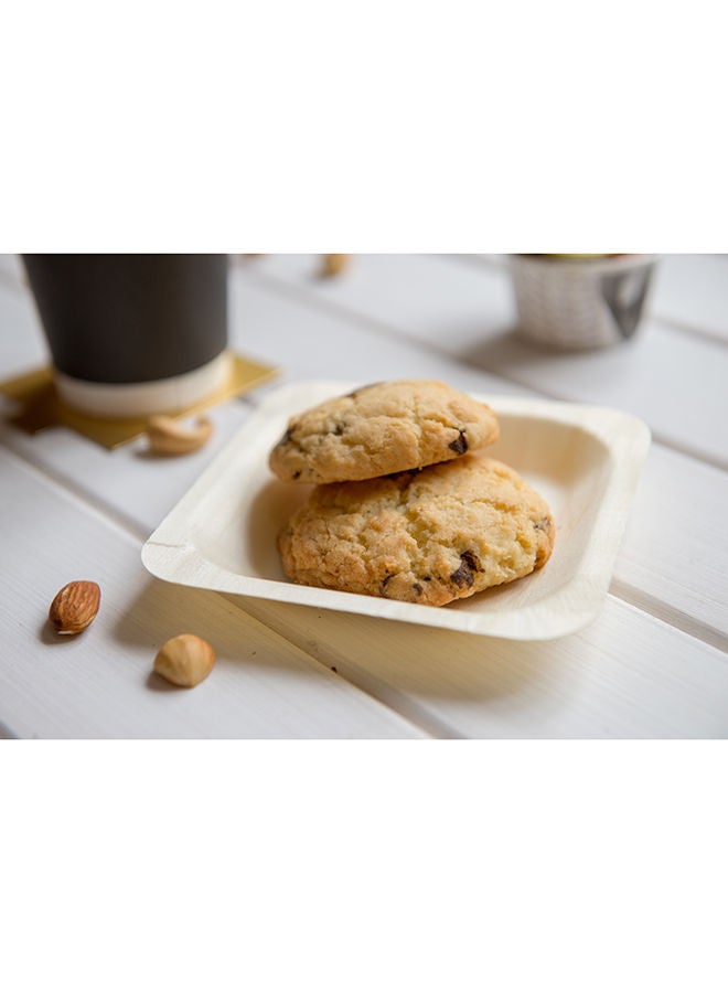 Restaurantware أطباق خشبية بحجم 4.5 × 4.5 بوصة، 200 طبق خشبي دائري قابل للتصرف - متين، مستدام، أطباق عشاء من خشب الحور، مقاوم للدهون، للحفلات، الولائم، الفعاليات المجهزة أو حفلات الزفاف - Image 5