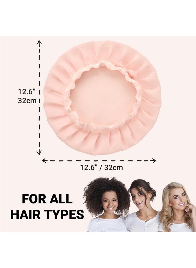 GOLDEN STAR BEAUTY Silk Bonnet 100% Mulberry Silk Sleep Cap Breathable & Adjustable Sleeping Silk Hair Wrap Women Night Cap For Curly Hair (Pink) - Image 2