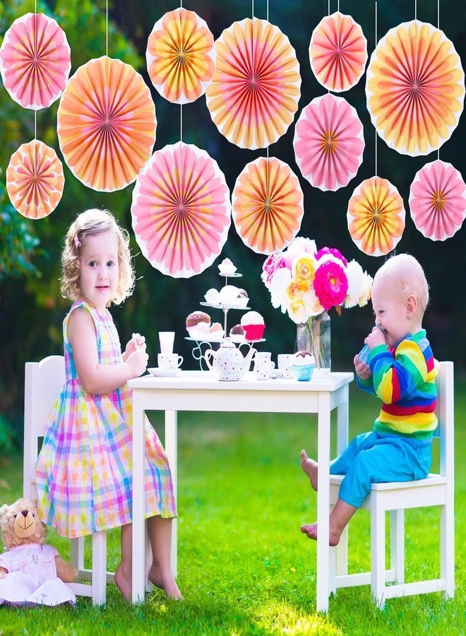 CHUNNIN Boho Paper Fans Party Decorations Daisy Paper Flowers Hanging Fans Decor Set 12 Pcs Groovy Theme Party Supplies Daisy Paper Garland Backdrop for Birthday Wedding Baby Shower Graduation Classroom Wall - Image 5