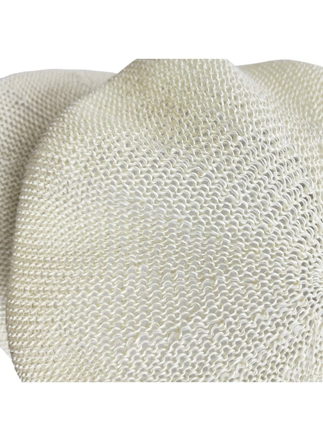 Women's Hollow Octagonal Hat Grass Yarn Breathable Sunshade Hat Spring/Summer Minimalist Hat Small Straw Hat（Beige） - Image 4