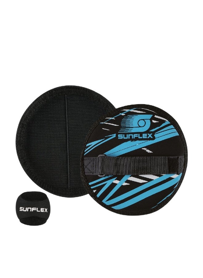 SUNFLEX Sure Catch Set Action Pro Neoprene Velcro Ball Game with Two Bats and Ball for Water Beach and Outdoor Play - Image 1