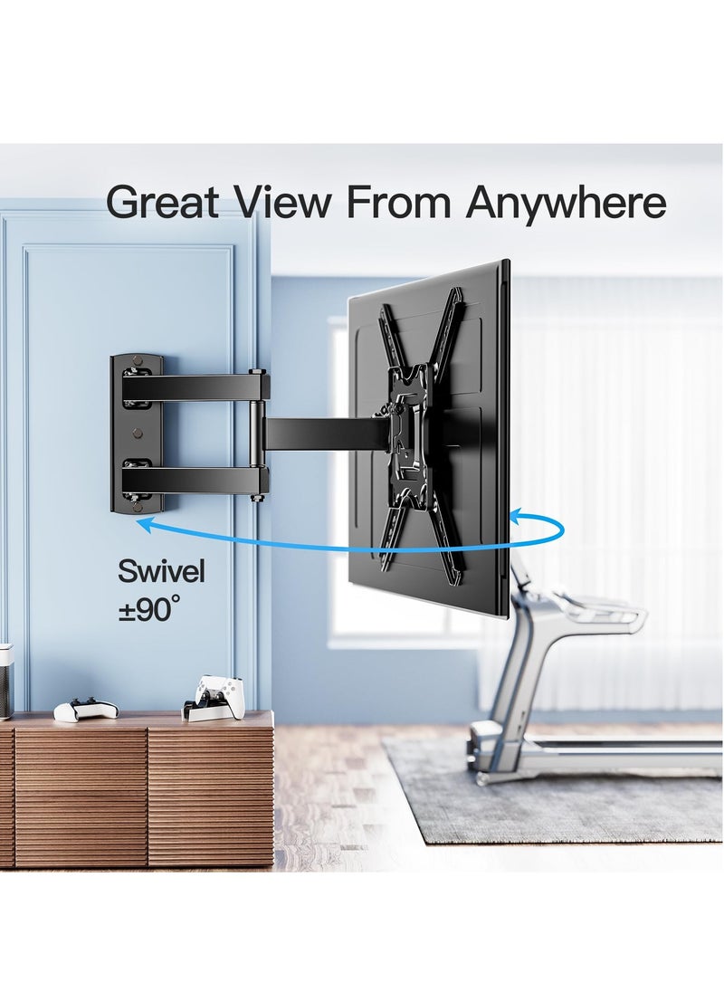FlashHawk TV Wall Mount Monitor Wall Stand with Swivel and Tilt for Most 26-55 Inch Screens up to 30KG,Max VESA 400x400mm  - Image 4