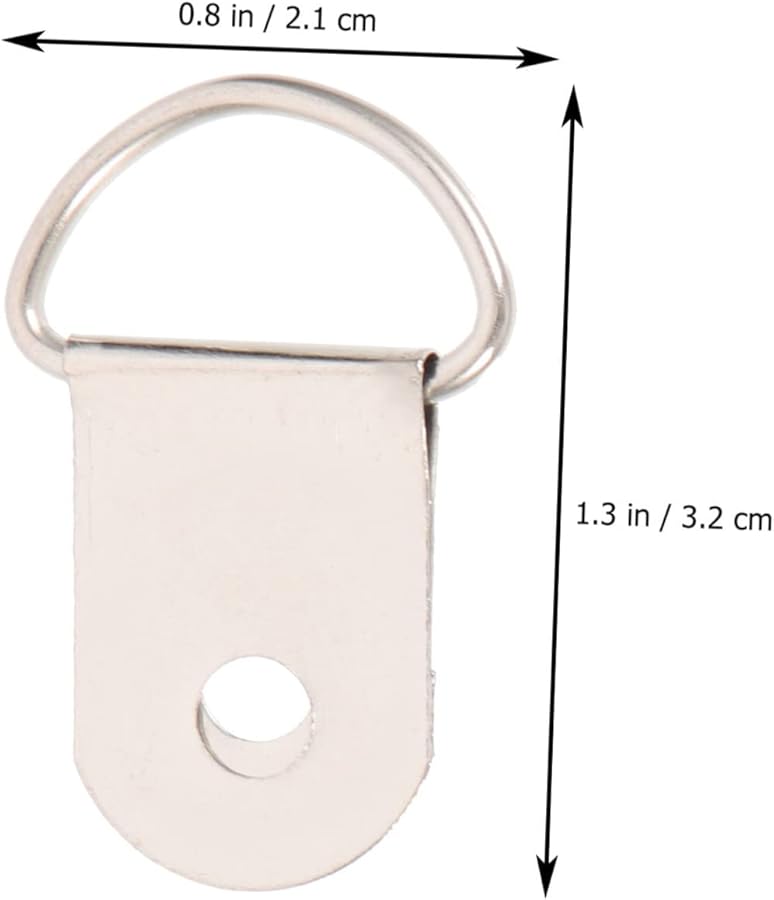 Tehaux Stable Photo Hanging D Ring Hangers 100 Pieces For Wall Decor Artwork - Image 3