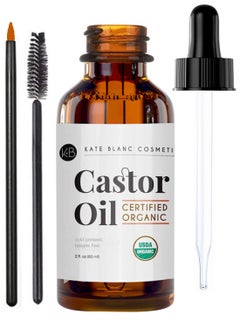 Castor Oil, Eyelash Growth Serum, All Natural Moisturizing, Strengthen And Grow Restorative Hair Serum, for Eyelashes and Eyebrows and Hair 60ml