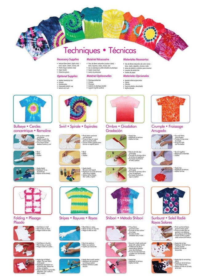 I Love To Create Tulip One-Step 5 Color Tie-Dye Kits Rainbow,1.62oz,, Multicolor - Image 3