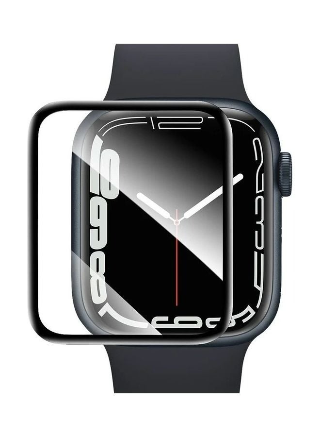 2 Pack Screen Protector With Protective Case for Apple Watch Series 9/8/7 45mm Screen Protector, Tempered Glass Film Hard Bumper Anti-Scratch HD Ultra-Thin Protective Cover for iWatch Series 9/8/7 - Image 5