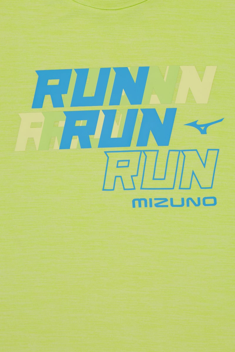 Mizuno Men Sportswear Fit Short Sleeve Running T-Shirt, Lime - Image 5