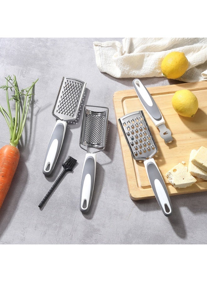 general 6-Piece Stainless Steel Vegetable Slicer Set Cheese Grater Potato Slicer Lemon Zester Kitchen Prep Tools - Image 1