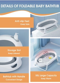 Movable Foldable Collapsable Heightened Baby Basin Infant Shower Bathtub With Stand With Wheels For Baby 0-6 Years and New Mother - pzsku/ZC565CFB486B57F404A36Z/45/_/1740533937/37a68fa9-fd48-452e-868e-5b8779be406d