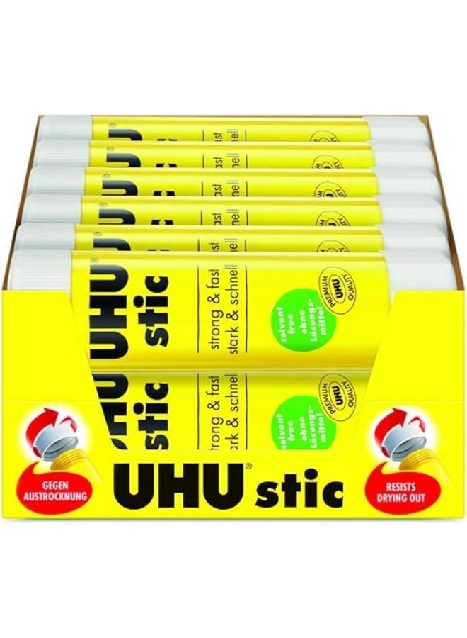 يو إتش يو عصا UHU 40 جرام، 12 قطعة - Image 1