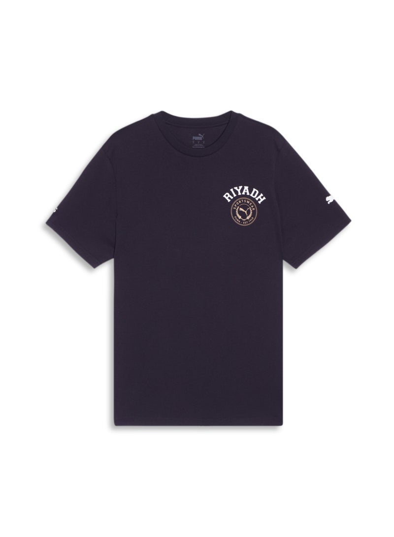 PUMA Riyadh City Mens Black T-shirt - Image 1
