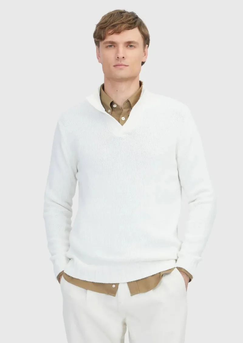 RAMSEY Ecru Knitwear Sweatshirt