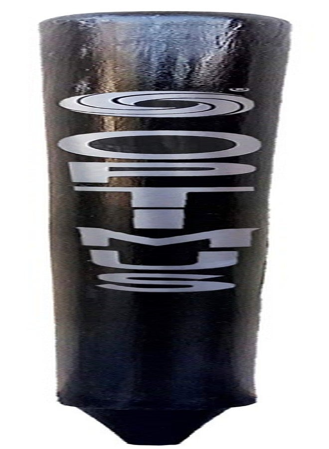 أوبتيموس مجموعة أوبتيموس® من 3 أعمدة خشبية للكريكيت بالحجم الكامل (خشب الأوكالبتوس الثقيل) مع حلقتين - أسود - Image 3