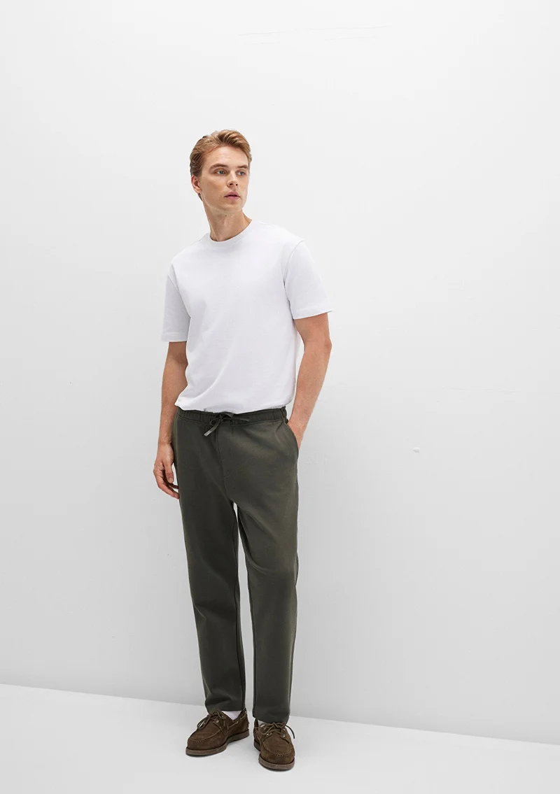 Mavi Green Jersey Trousers