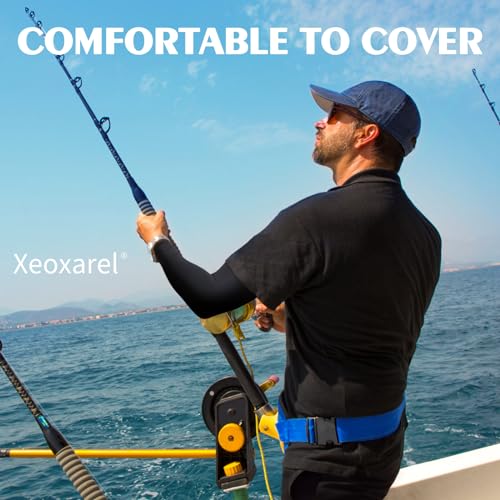 Xeoxarel 4 Pairs UV Sun Protection Arm Sleeves - Tattoo Cover Up - UPF 50 Sports Compression Cooling Sleeve for Men & Women Black - Image 5