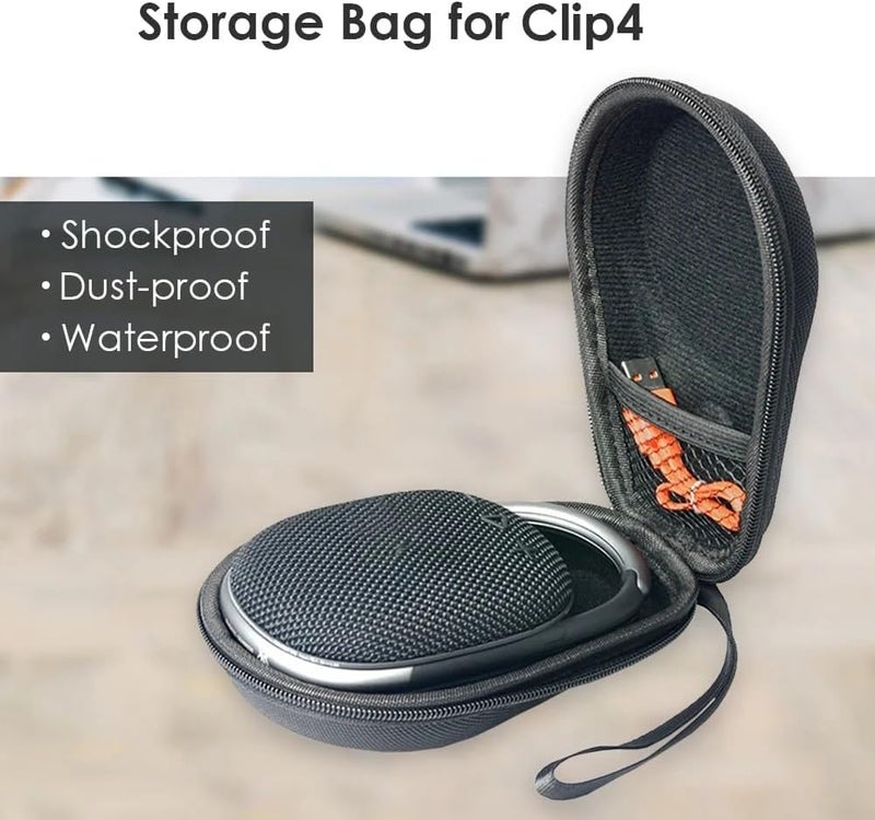 eWINNER Hard Carrying Case Replacement Compatible with JBL Clip 5 /Clip 4 Waterproof Portable Wireless Portable Mini Bluetooth Speaker - Image 2