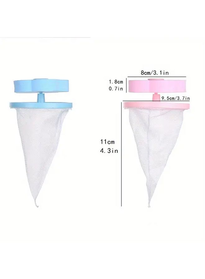 4pcs Random Color Laundry Pet Hair Catcher Balls Floating Mesh Bags Remove Hair Lint - Image 3