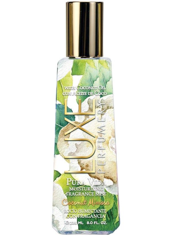 Luxe Perfumery Luxe Perfumery Pura Vida Coconut Mimosa Moisturizing Fragrance Mist 8 Fl Oz 