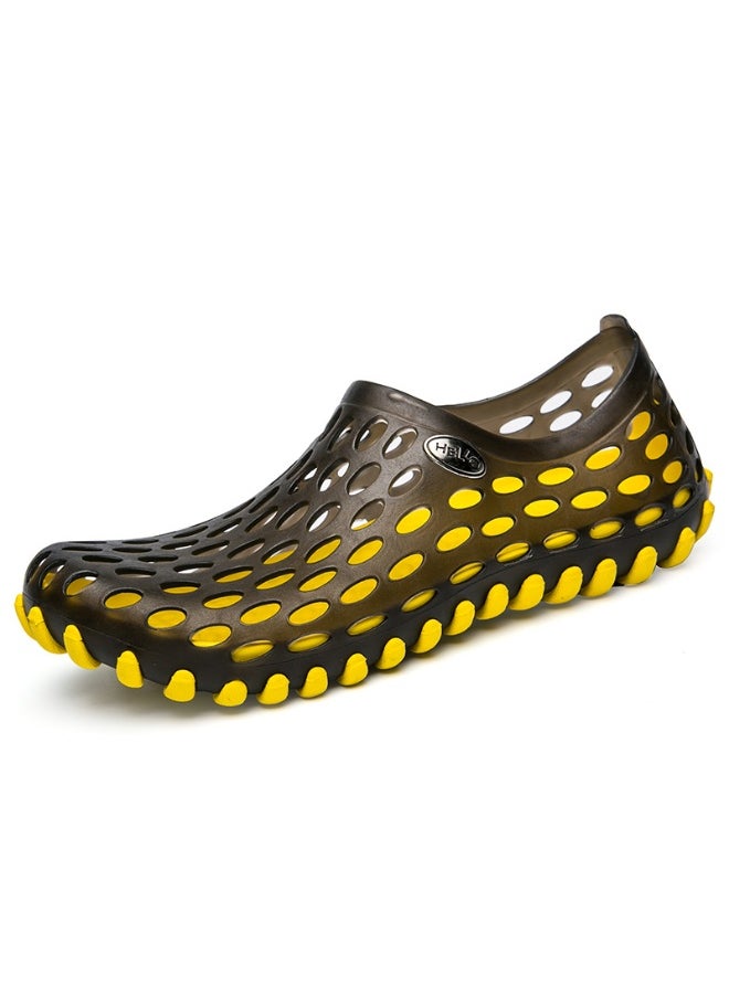 NIBEMINENT Summer Massage Base Sandals Non-Slip Beach Shoes Couple Hole Shoes Breathable Garden Slippers  Adults  - Image 1