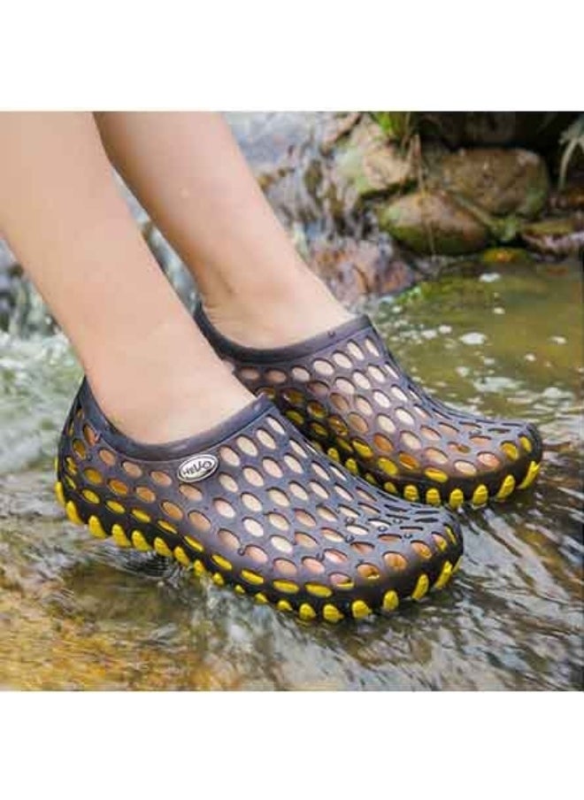 NIBEMINENT Summer Massage Base Sandals Non-Slip Beach Shoes Couple Hole Shoes Breathable Garden Slippers  Adults  - Image 4