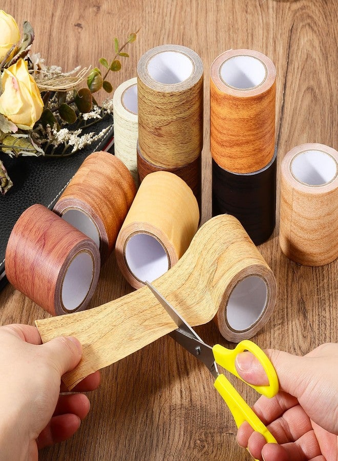 PATIKIL Wood Grain Repair Tape 5" X30', Self Adhesive Realistic Textured Repair Tape Patch with Scraper for Floor Door Table Cabinets Desk, Maple Grain Wheat - Image 5