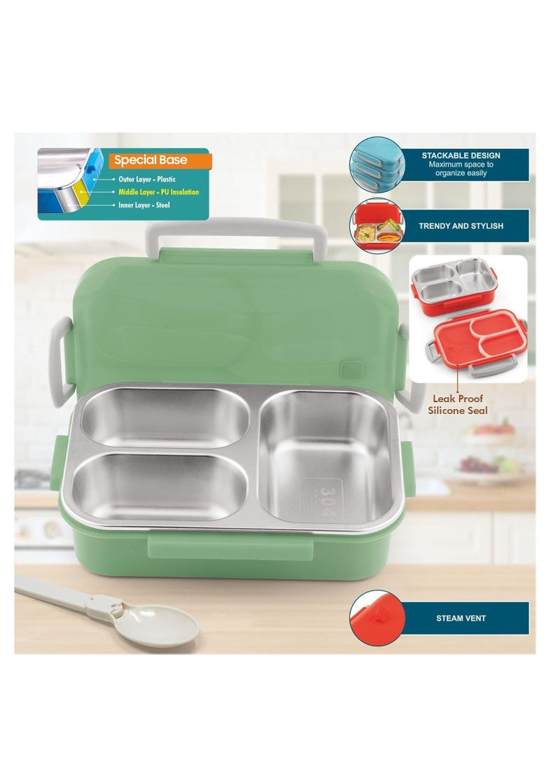 Signoraware Signora ware Happy-Me stainless steel lunch box for Kids Adults  - Image 2