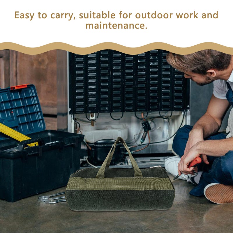 Tool Pouch Bag Multi-functional Canvas Tool Bag Storage Organizer - Image 3