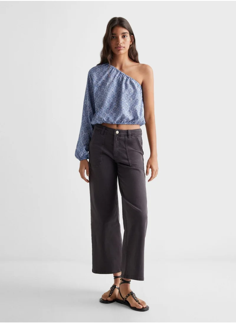 مانجو Youth Printed One Shoulder Top