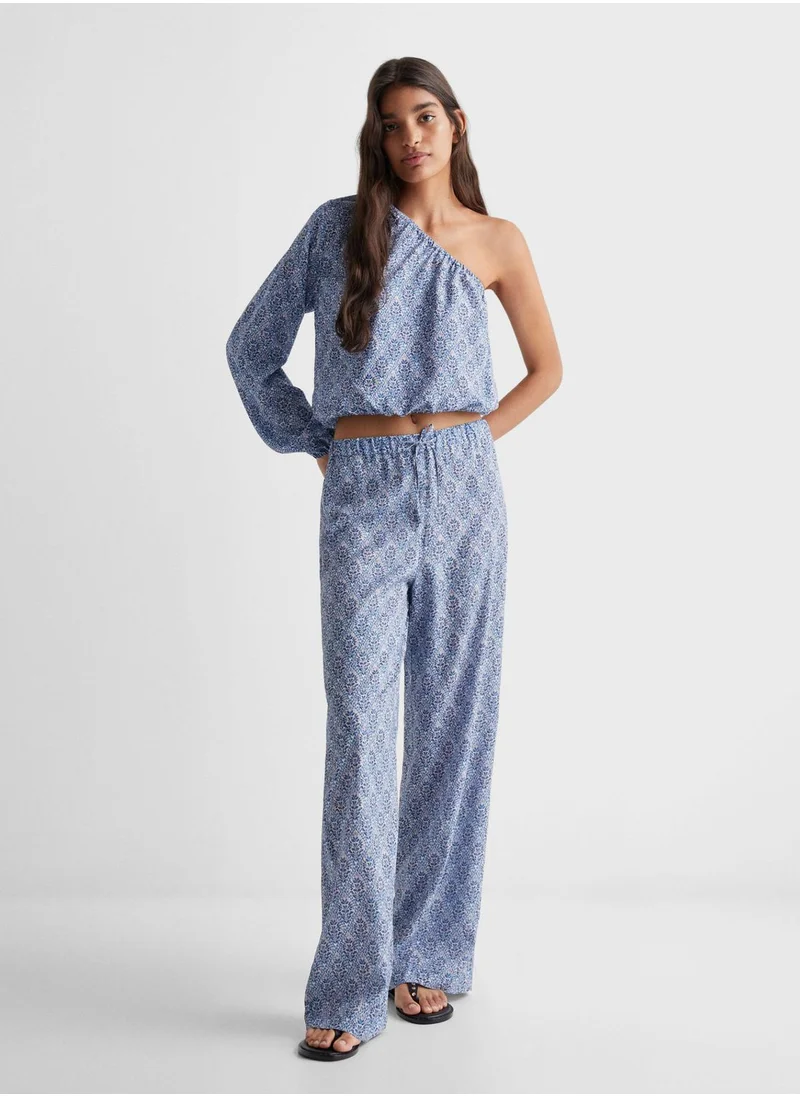 مانجو Youth Printed One Shoulder Top